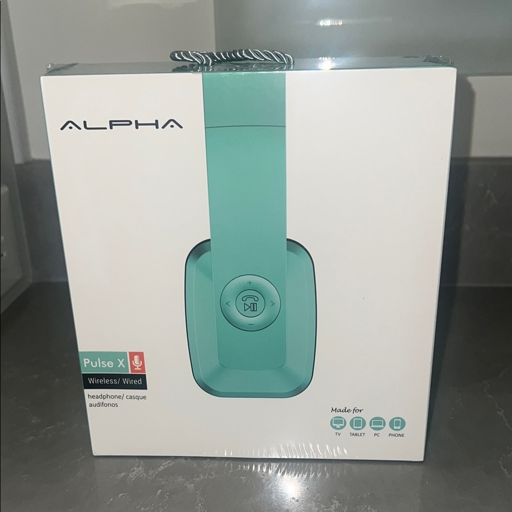 Alpha Pulse X Wireless/Wired Headphones - Teal color NWT-GREAT GIFT🎁 DISCOUNTED!